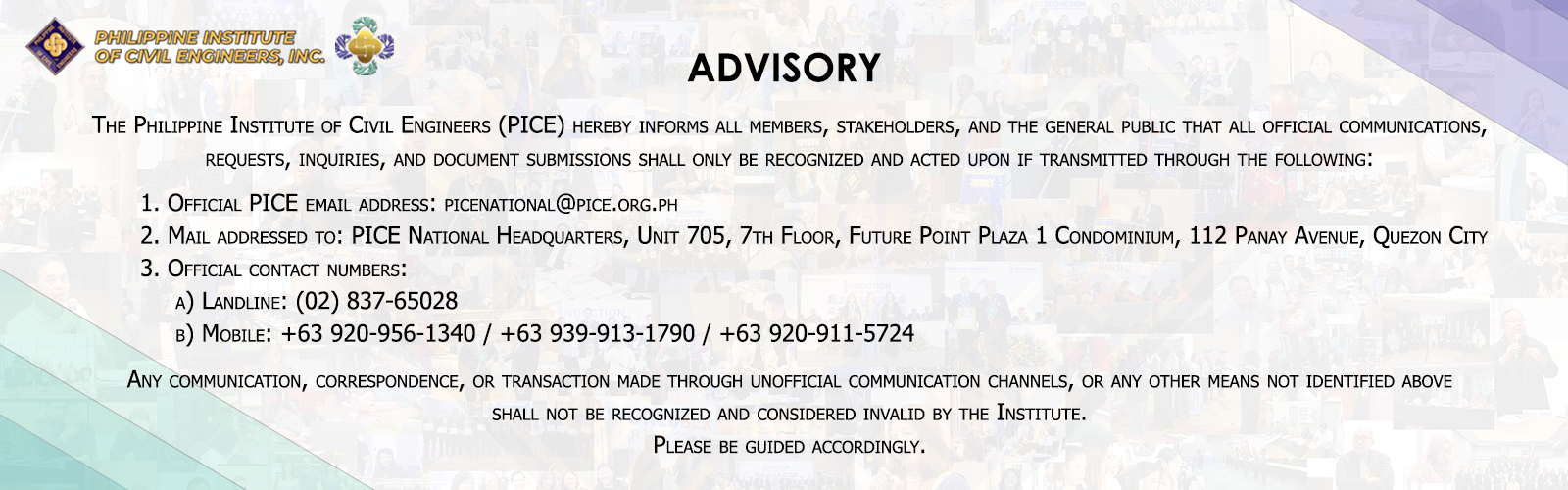 2026 PICE Advisory Contact Deets v2