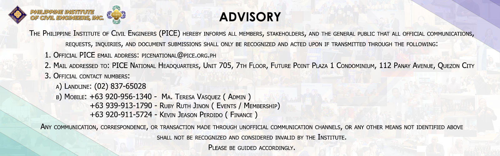 2026 PICE Advisory Contact Deets v3